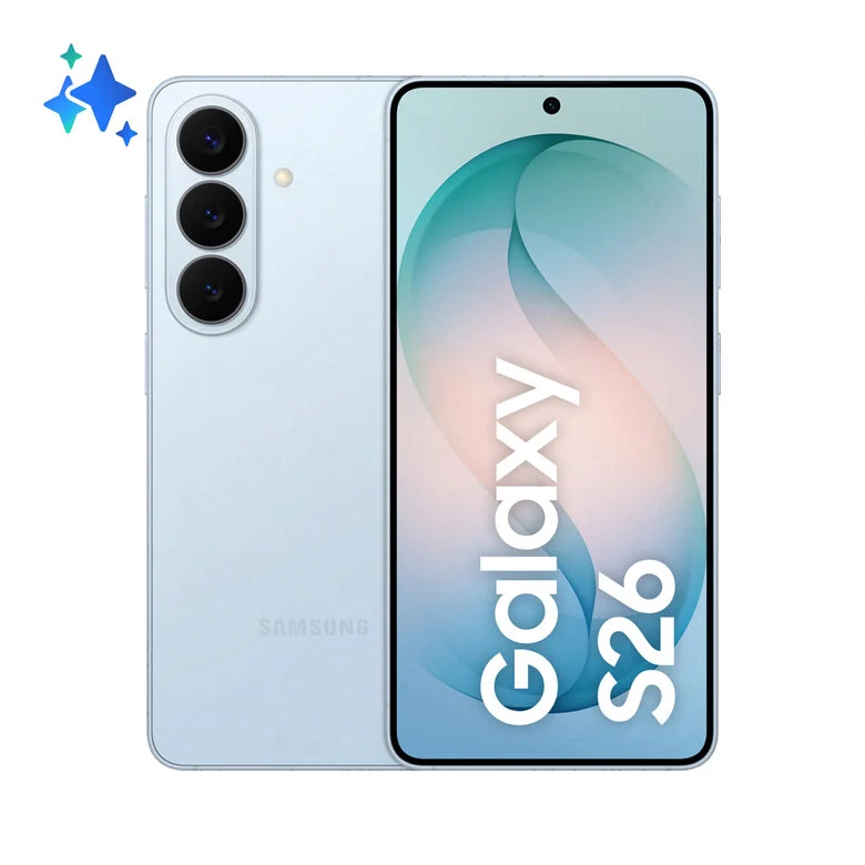Samsung Galaxy S26 Smartphone AI, 256GB, Processore avanzato, Assistente Foto, Creative Studio, Camera 50 MP, 4300 mAh, Sky Blue