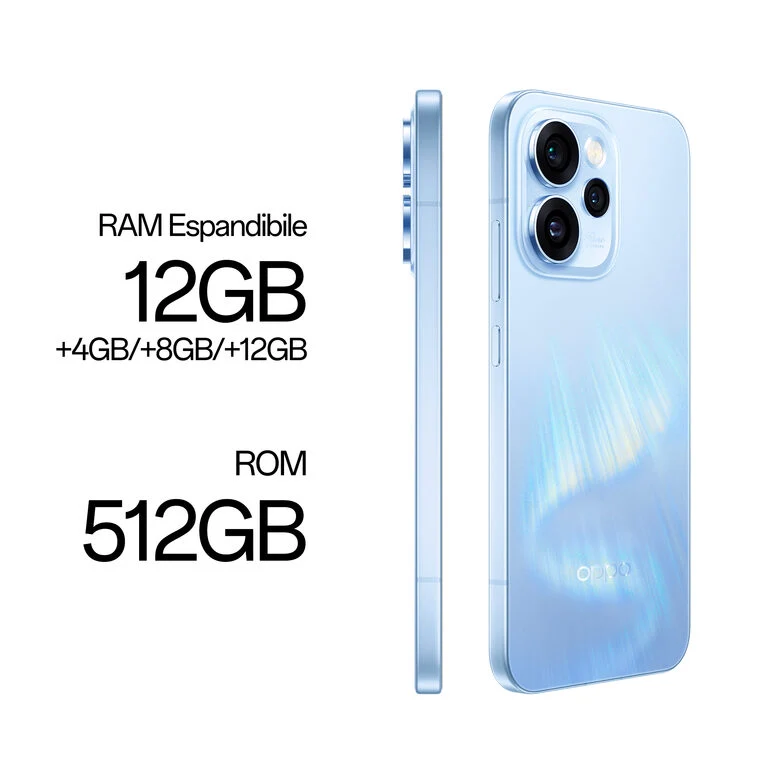 OPPO Reno15 Pro Smartphone 5G Aurora Blue Box