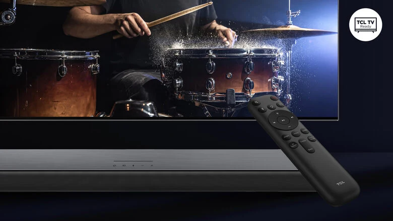 TCL S Soundbar S55H 2.1 canali, Dolby Atmos con Subwoofer integrato, supporto HDMI eARC, Bluetooth, 220W