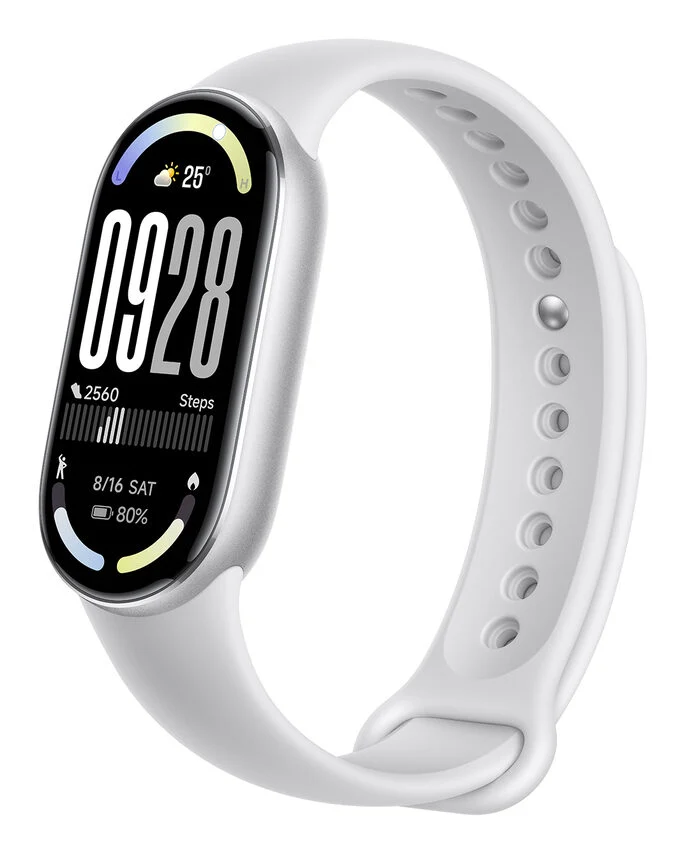 Xiaomi Band 10 AMOLED Braccialetto per rilevamento di attività 4,37 cm (1.72") Argento