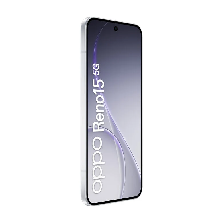 OPPO Reno15 5G AI Smartphone, Tripla fotocamera 50+50+8MP, Selfie 50MP, Display 6.59” 120HZ AMOLED FHD+, 6500mAh, RAM 8GB(Esp2GB/4GB/8GB)+ROM 512GB [Versione Italia], Aurora White