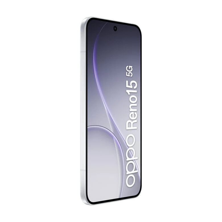 OPPO Reno15 5G AI Smartphone, Tripla fotocamera 50+50+8MP, Selfie 50MP, Display 6.59” 120HZ AMOLED FHD+, 6500mAh, RAM 8GB(Esp2GB/4GB/8GB)+ROM 512GB [Versione Italia], Aurora White