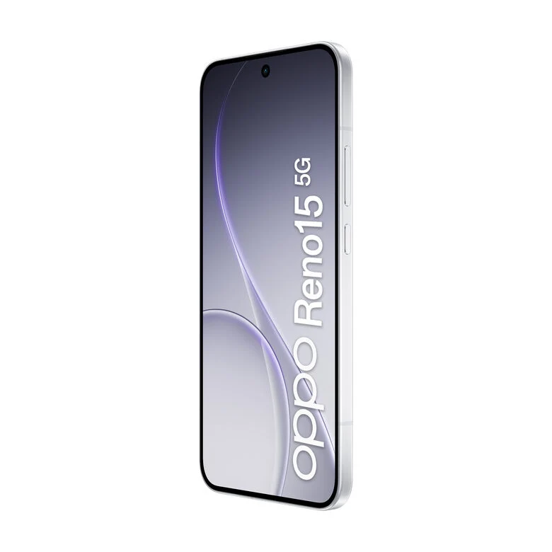 OPPO Reno15 5G AI Smartphone, Tripla fotocamera 50+50+8MP, Selfie 50MP, Display 6.59” 120HZ AMOLED FHD+, 6500mAh, RAM 8GB(Esp2GB/4GB/8GB)+ROM 512GB [Versione Italia], Aurora White