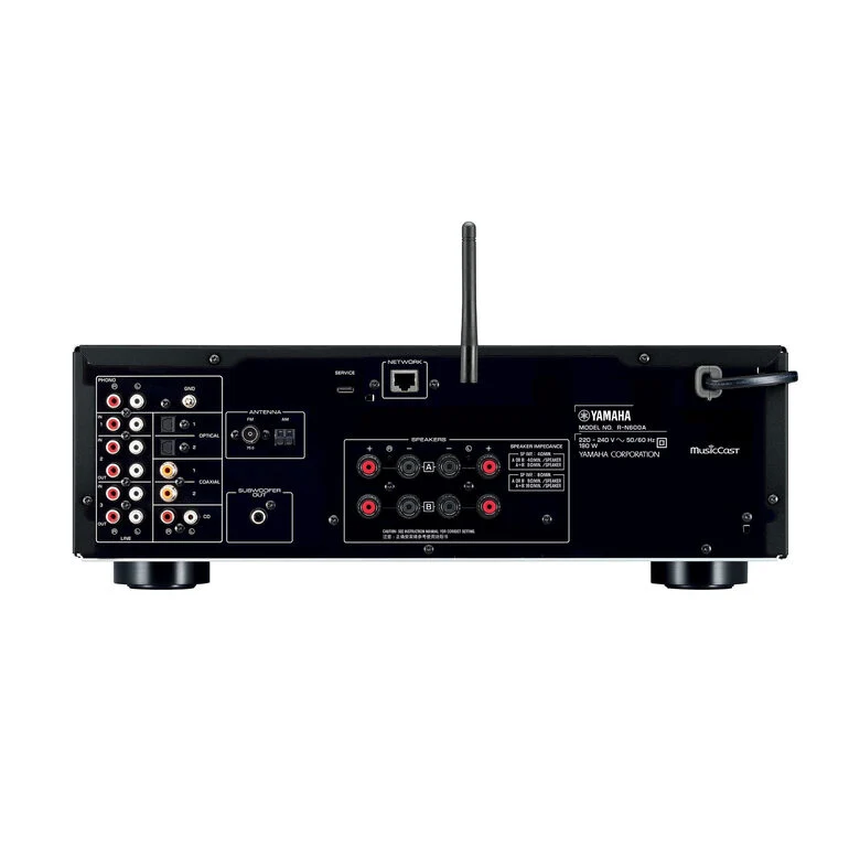 Yamaha R-N600A Sintoamplificatore di rete MusicCast con radio DAB/DAB+ ricevitore AV 80 W Nero