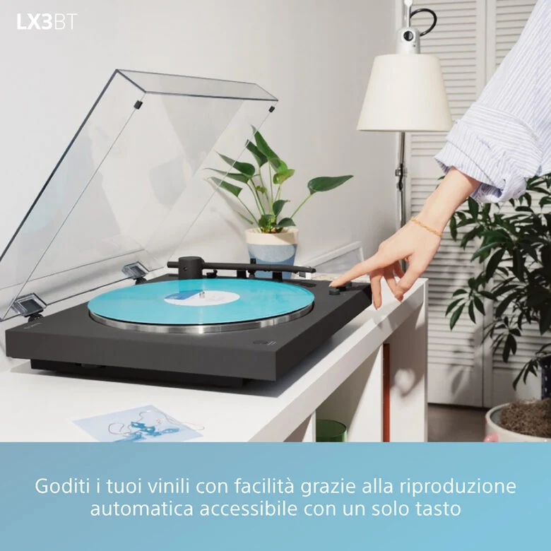 Sony PS-LX3BT Giradischi con trasmissione a cinghia Nero Automatico
