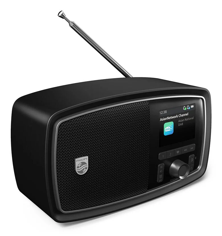 Philips TAV2000DB Portatile Analogico e digitale Nero