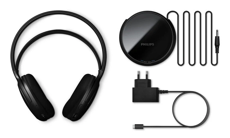 Philips SHC5200M2/12 cuffia e auricolare Wireless A Padiglione TV USB tipo-C Nero