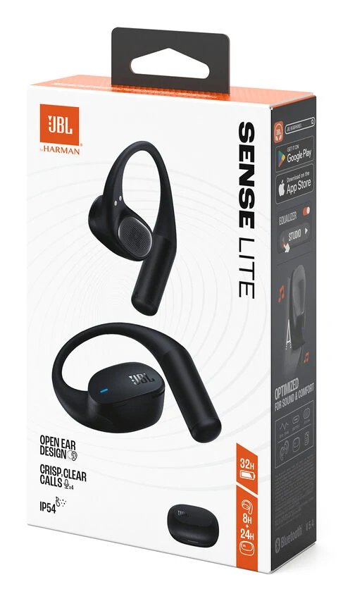 JBL Sense Lite Cuffie Open-Ear True Wireless con Archetto, colore Nero