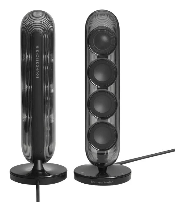 Harman Kardon Set altoparlanti pc Soundsticks 5 Clear black 190W HKSOUNDSTK5BEP