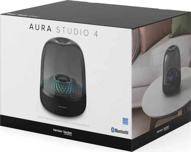 Harman/Kardon Aura Altoparlanti Studio 4 Nero, Trasparente Wireless 100 W