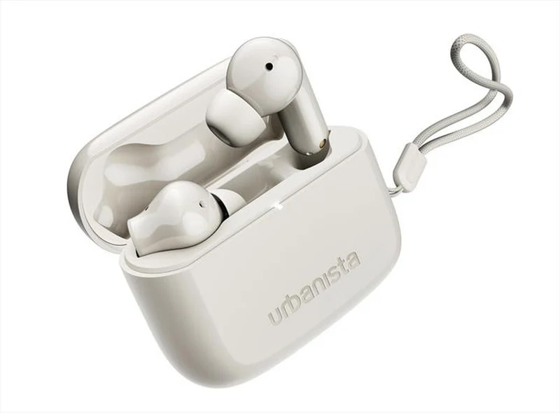 Urbanista Palo Alto True Wireless Earbuds Auricolari Bluetooth Con Cancellazione Adattiva Del Rumore Bianco