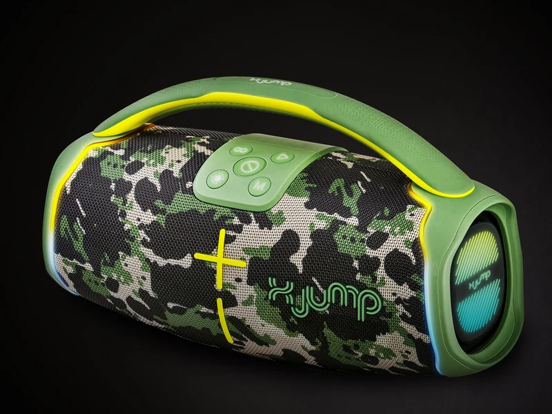 X JUMP Altoparlante Amplificato 60W Wireless TWS XJ 150 Verde Militare