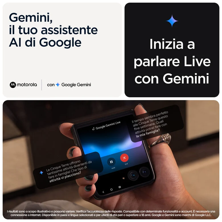 Motorola razr 60 Ultra con Moto AI (16/512GB, 50+50MP, selfie 50MP, display esterno 4.0" interno 7" pOLED 165Hz, Qualcomm Snapdragon 8 Elite, 4700mAh, 5G, Dual SIM, Android 15) PANTONE Scara