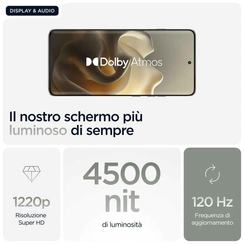 Motorola edge 60 pro con Moto AI (12/512GB, Fotocamera 50+50+10MP, selfie 50MP, Display 6.67" pOLED 120Hz, MediaTek Dimensity 8350, batteria 6000mAh, ricarica 90W, Android 15), PANTONE Shado