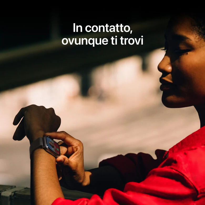 Apple Watch Series 11 GPS + Cellular 42mm Cassa Titanio con Loop in maglia Milanese