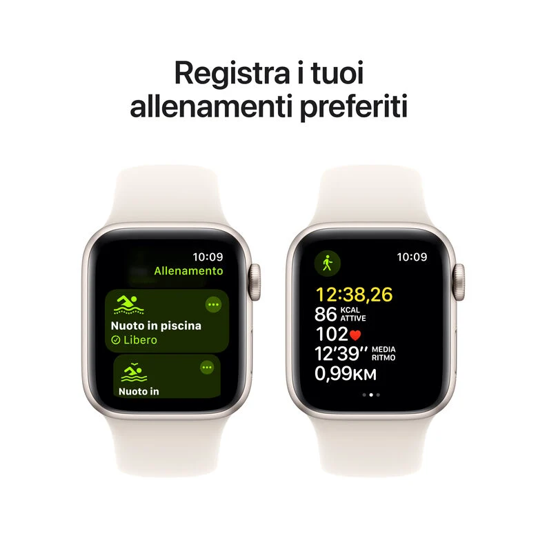 Apple Watch SE GPS + Cellular 40mm Cassa Alluminio Galassia con Galassia Sport Band - M/L