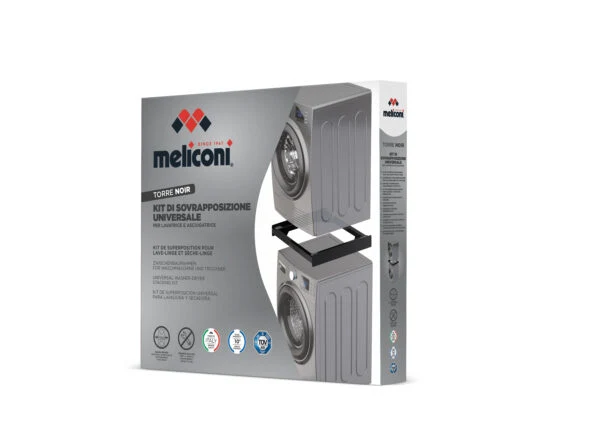 Meliconi Torre Noir Kit di sovrapposizione lavatrice asciugatrice