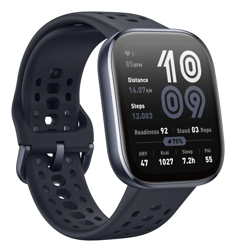 Amazfit Bip 6 Black 5 cm (1.97") AMOLED Digitale 390 x 450 Pixel Touch screen Nero GPS (satellitare)
