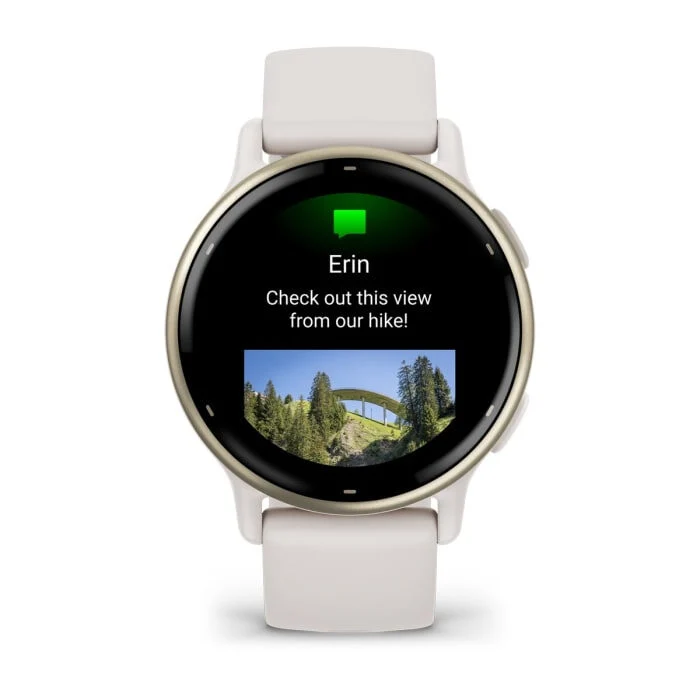Garmin Vivoactive 5 3,05 cm (1.2") AMOLED 42 mm Digitale 390 x 390 Pixel Touch screen Bianco Wi-Fi GPS (satellitare)