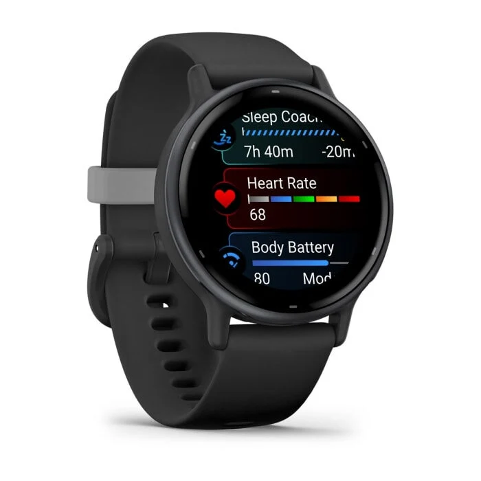Garmin Vivoactive 5 3,05 cm (1.2") AMOLED 42 mm Digitale 390 x 390 Pixel Touch screen Nero Wi-Fi GPS (satellitare)