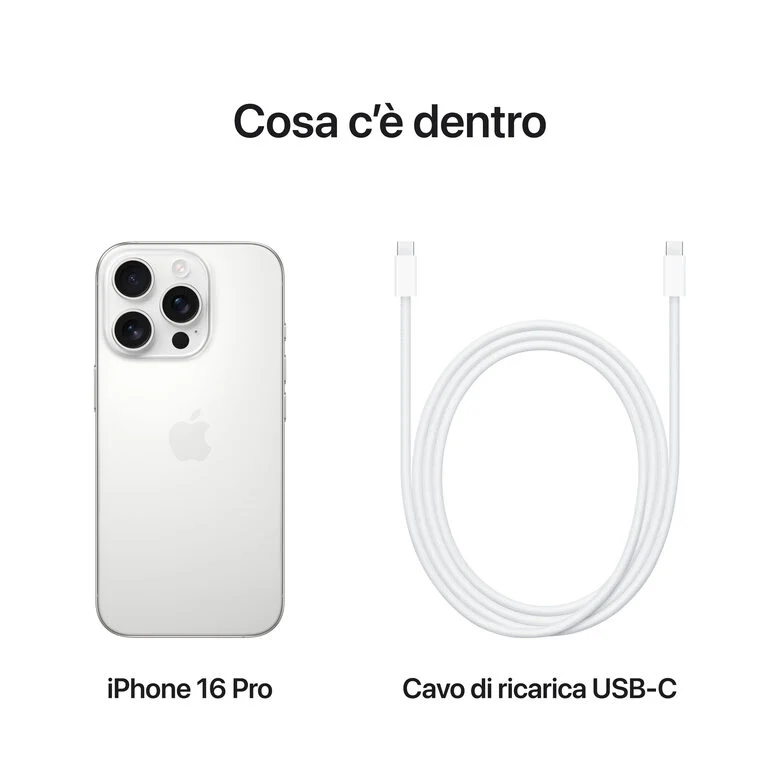 Apple iPhone 16 Pro 1TB Titanio Bianco