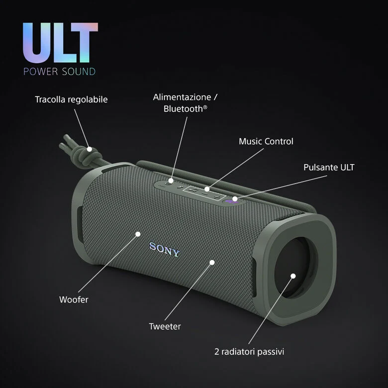 Sony ULT FIELD 1 Speaker portatile wireless Bluetooth con Ult Power Sound