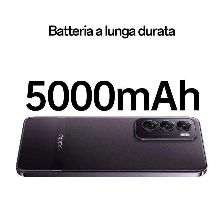 OPPO Reno12 Pro 5G AI Smartphone, Tripla fotocamera 50+50+8MP, Selfie 50MP, Display 6.7” 120HZ AMOLED FHD+, 5000mAh, RAM 12GB(Esp4GB/8GB/12GB)+ROM 512GB, [Versione Italia], Nebula Black