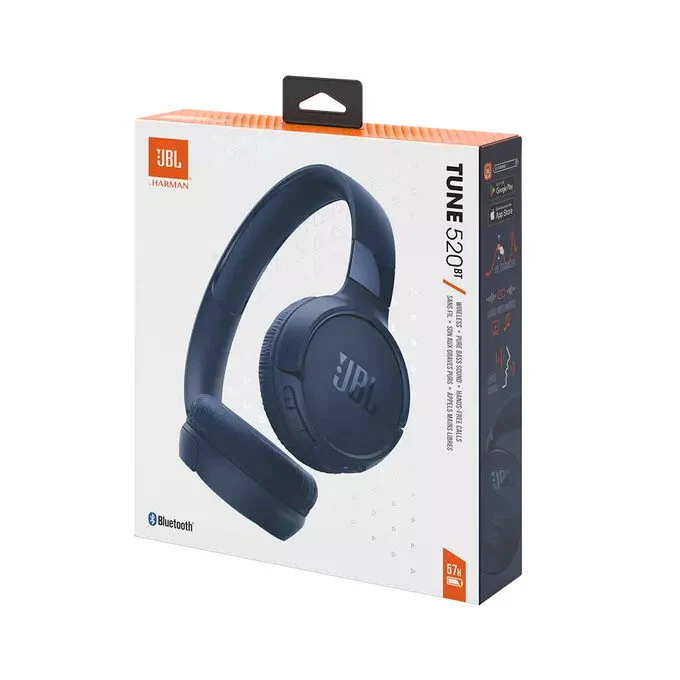 JBL Tune 520BT Cuffie Wireless A Padiglione Musica e Chiamate USB tipo-C Bluetooth Blu