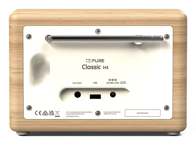 Pure Radio Classic H4 Cotton White/Oak EU/UK
