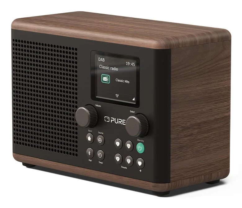 Pure Radio Classic H4 Black/Walnut DAB