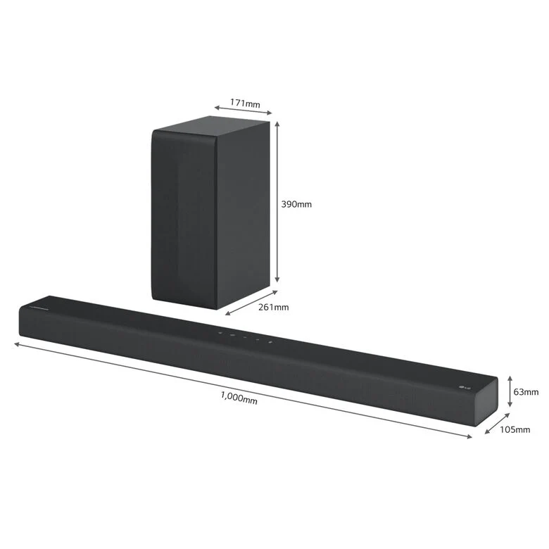 LG Soundbar S65Q 420W 3.1 canali, Meridian, DTS Virtual:X