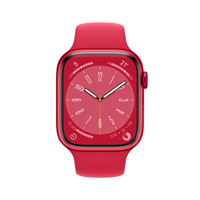 Apple Watch Series 8 GPS 45mm Cassa in Alluminio color (PRODUCT)RED con Cinturino Sport Band (PRODUCT)RED - Regular