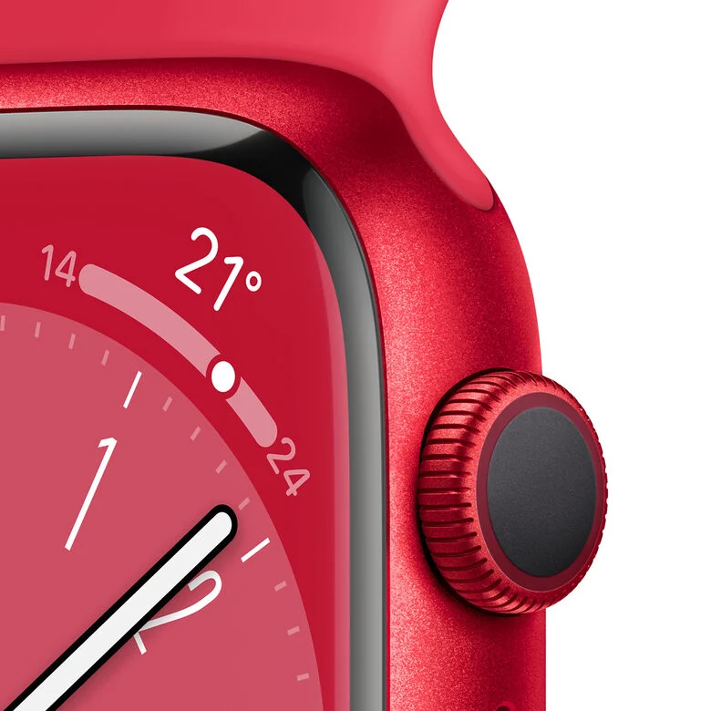Apple Watch Series 8 GPS 45mm Cassa in Alluminio color (PRODUCT)RED con Cinturino Sport Band (PRODUCT)RED - Regular