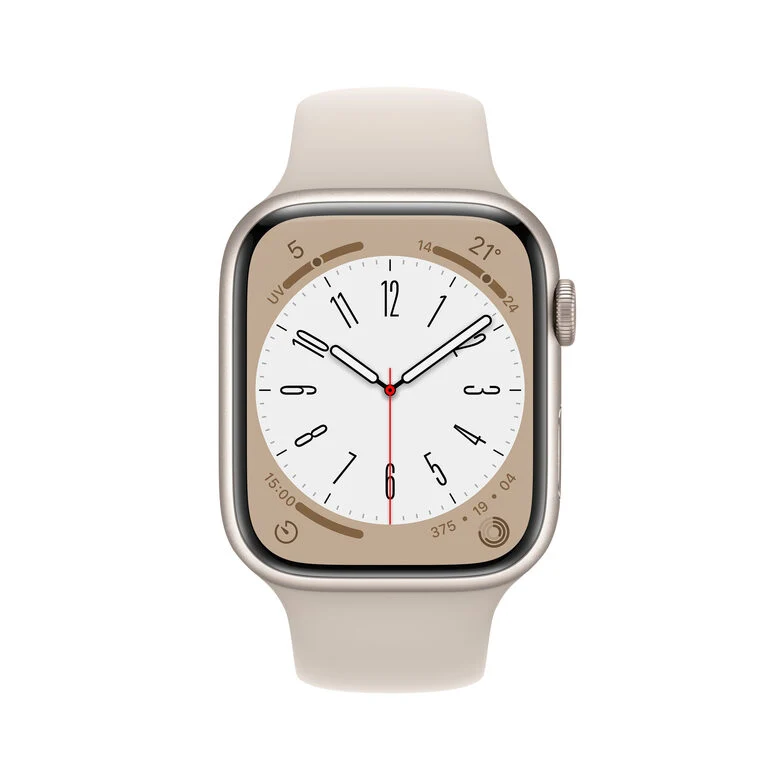 Apple Watch Series 8 GPS 41mm Cassa in Alluminio color Galassia con Cinturino Sport Band Galassia - Regular