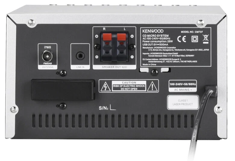 Kenwood M-7000S Mini impianto audio domestico 30 W Argento
