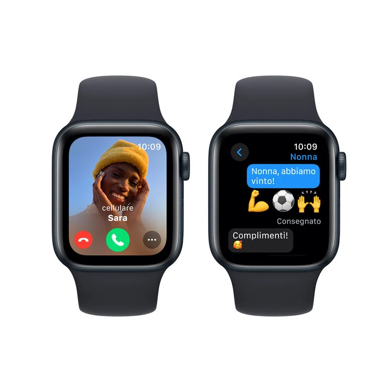 Apple Watch SE GPSCassa 40mm in Alluminio Mezzanotte con Cinturino Sport Mezzanotte - S/M