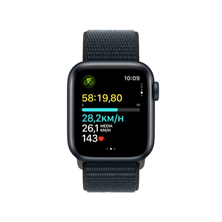 Apple Watch SE GPS Cassa 40mm in Alluminio Mezzanotte con Cinturino Sport Loop Mezzanotte