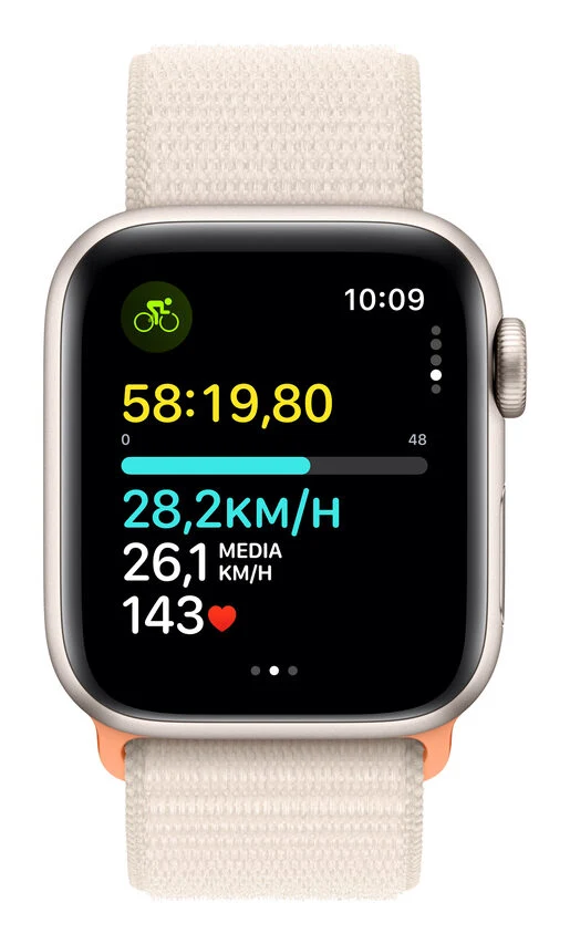Apple Watch SE GPS Cassa 40mm in Alluminio Galassia con Cinturino Sport Loop Galassia