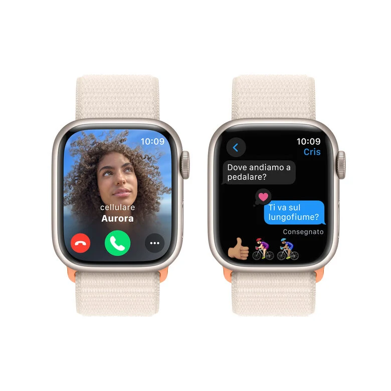 Apple Watch Series 9 GPS Cassa 41mm in Alluminio Galassia con Cinturino Sport Loop Galassia