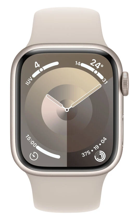 Apple Watch Series 9 GPS Cassa 41mm in Alluminio Galassia con Cinturino Sport Galassia - S/M