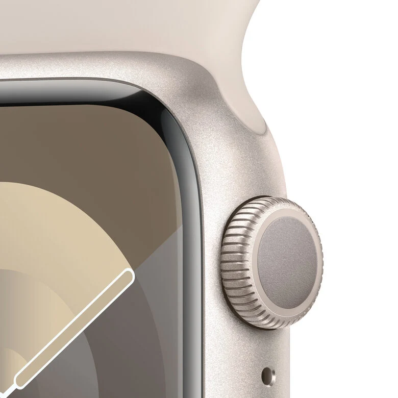 Apple Watch Series 9 GPS Cassa 41mm in Alluminio Galassia con Cinturino Sport Galassia - S/M