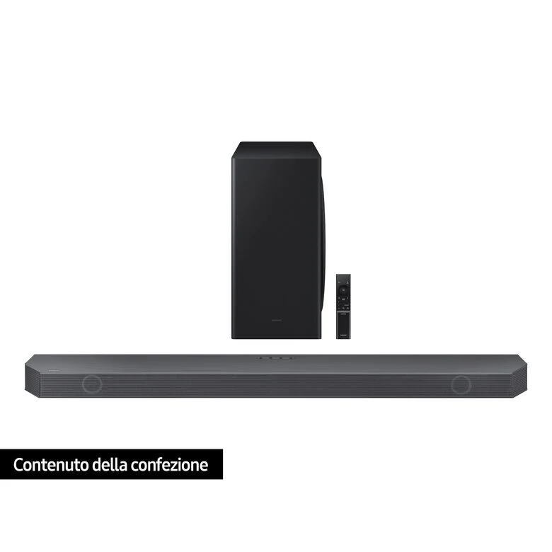 Samsung Soundbar HW-S800B/ZF con subwoofer 3.1.2 canali 330W, audio 3D, effetto cinema surround, gaming mode, design ultra sottile