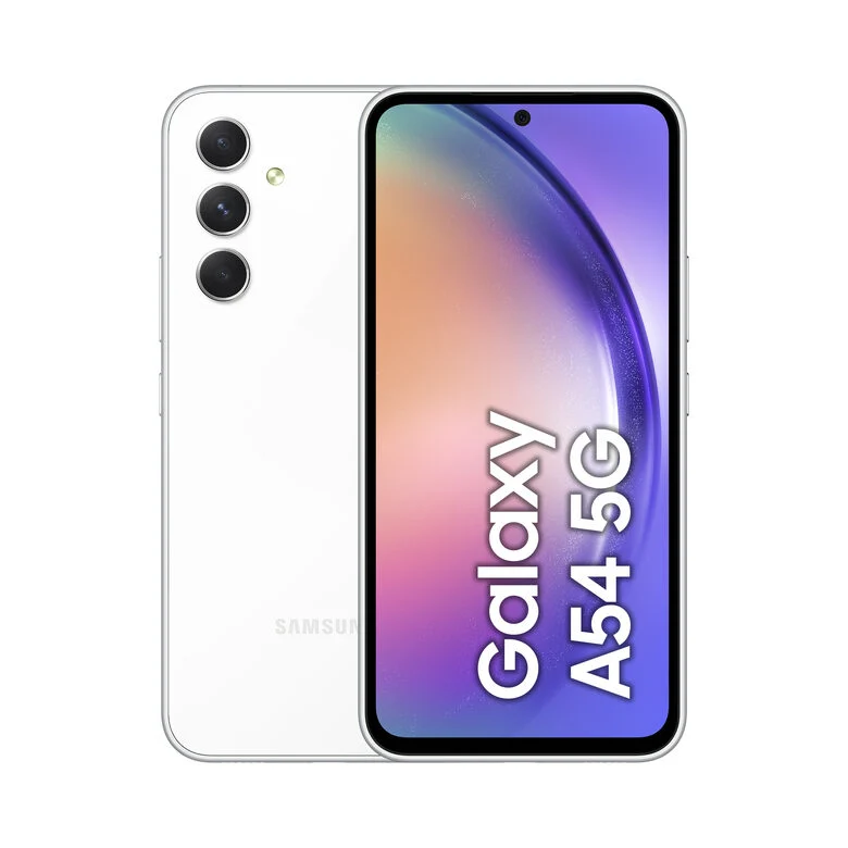 Samsung Galaxy A54 5G Display FHD+ Super AMOLED 6.4”, Android 13, 8GB RAM, 128GB, Doppia SIM, Batteria 5.000 mAh, Awesome White