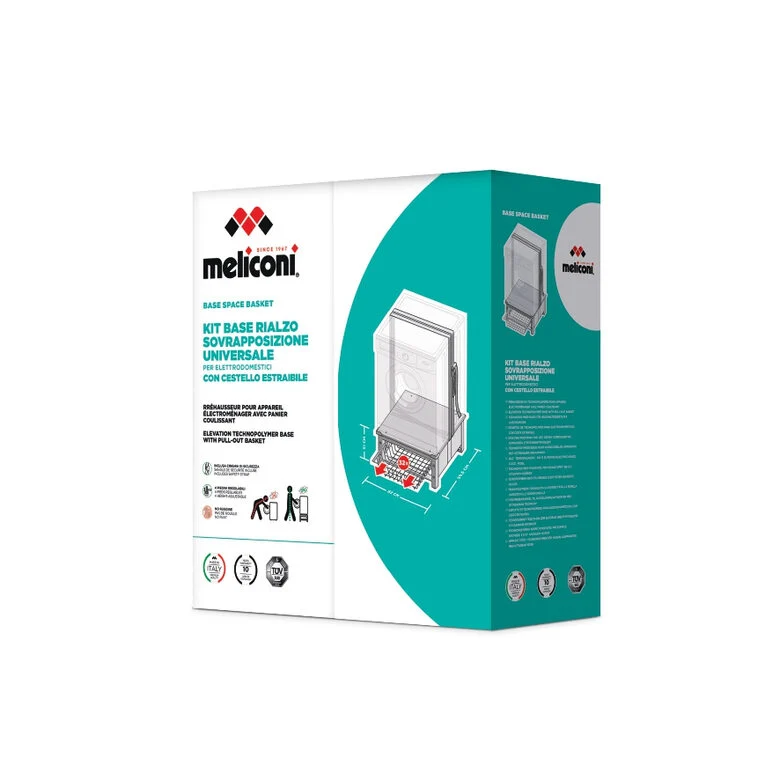 Meliconi Base Space Basket accessorio e componente per lavatrice Kit di sovrapposizione 1 pz