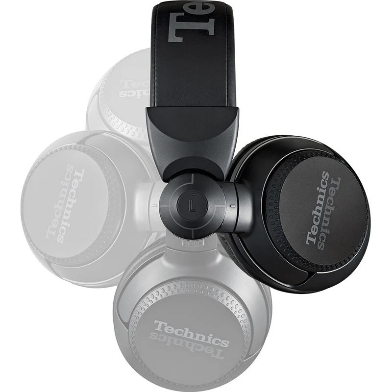 Technics EAH-DJ1200EK Black Cuffie DJ Driver 40mm Cavo Rimovibile