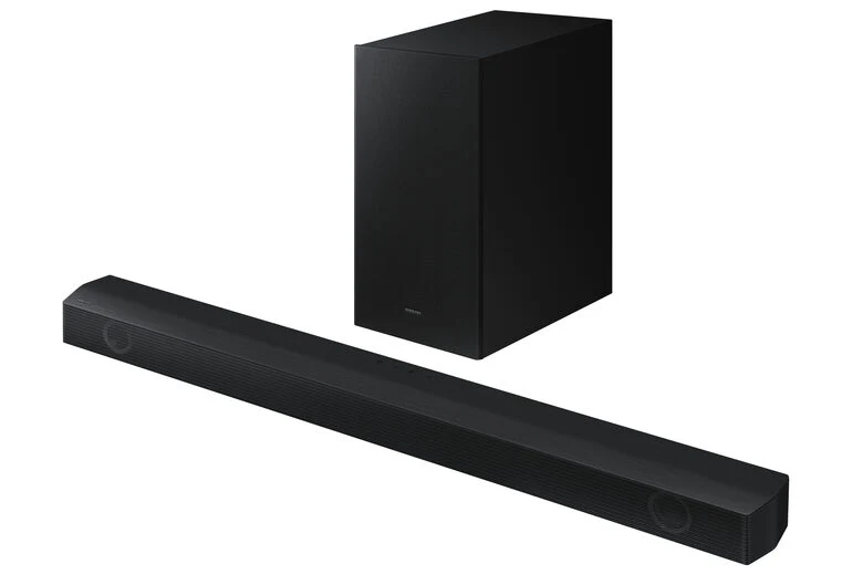 Samsung Soundbar HW-B550/ZF con subwoofer 2.1 canali 410W, audio 3D, suono ottimizzato, bassi profondi, gaming mode