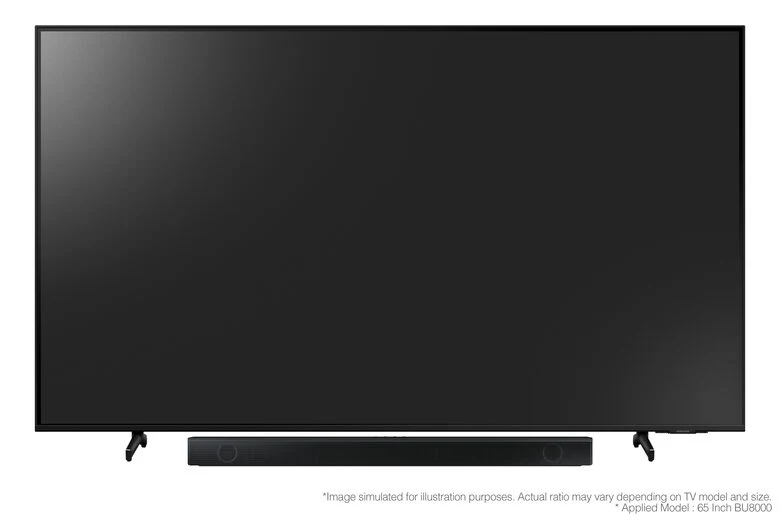 Samsung Soundbar HW-B550/ZF con subwoofer 2.1 canali 410W, audio 3D, suono ottimizzato, bassi profondi, gaming mode