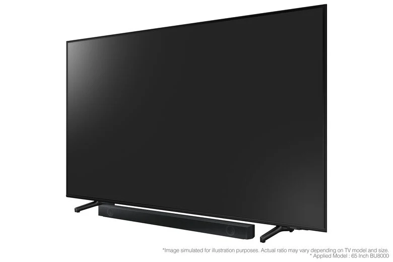 Samsung Soundbar HW-B550/ZF con subwoofer 2.1 canali 410W, audio 3D, suono ottimizzato, bassi profondi, gaming mode