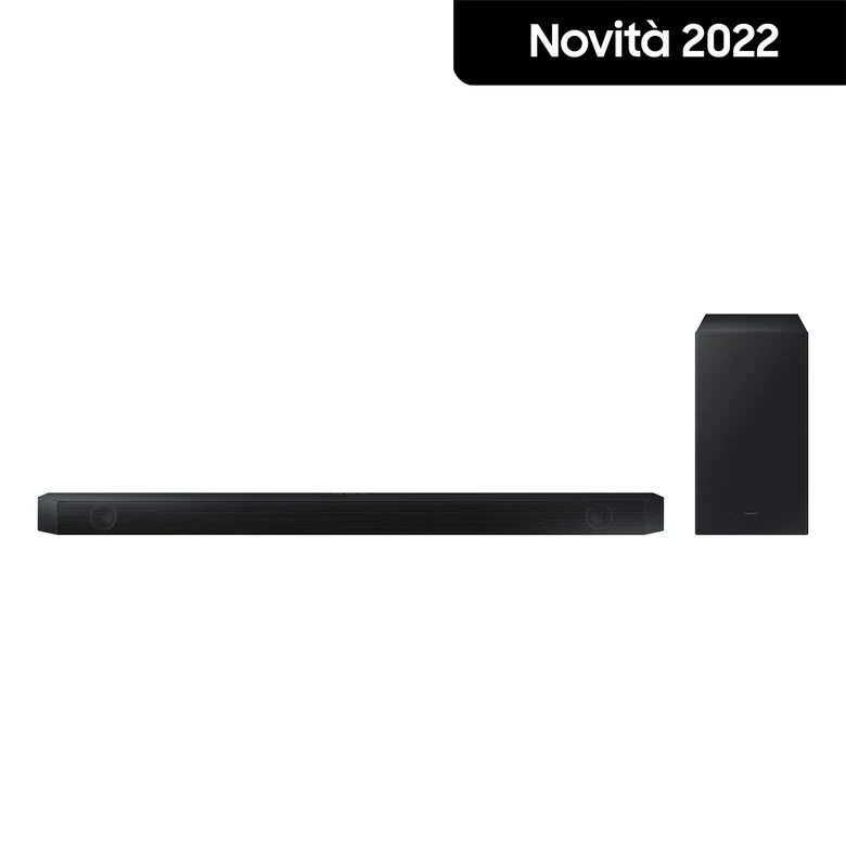 Samsung Soundbar HW-Q600B/ZF con subwoofer 3.1.2 canali 360W, suono immersivo e ottimizzato, effetto cinema surround, gaming mode