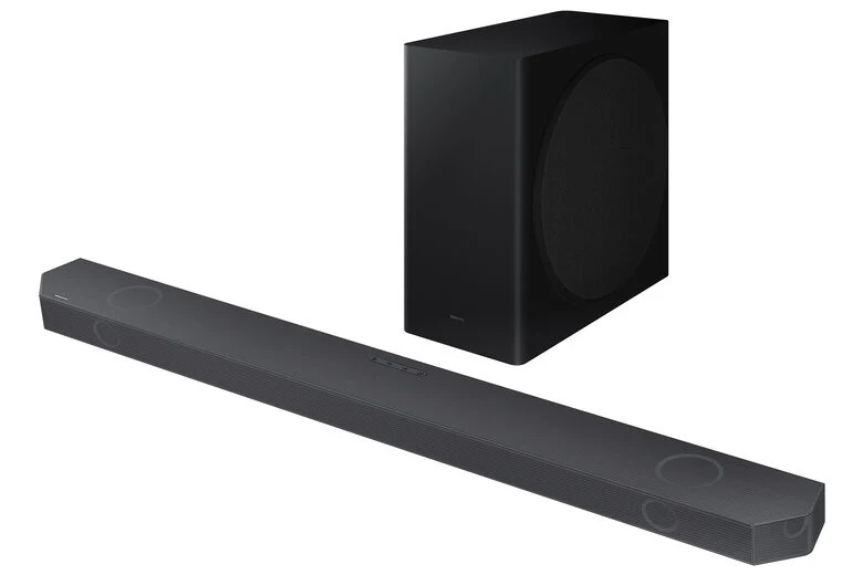 Samsung Soundbar HW-Q800B/ZF con subwoofer 5.1.2 canali 360W, audio 3D wireless ottimizzato, effetto cinema surround